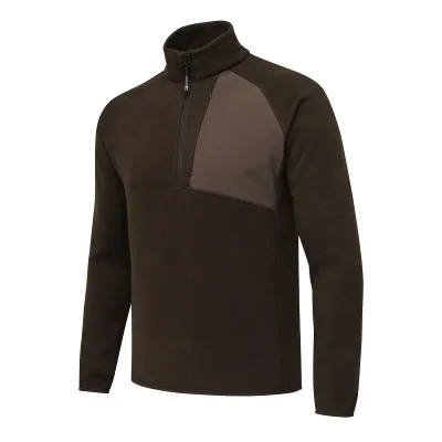 Abisko Half Zip Fleece pulóver - Brown Bark