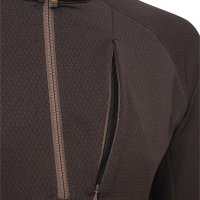 Ceramic Face Fleece polár felső - Brown Bark