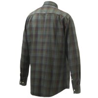 Wood Button Down ing - Green & Red Overd. Moss