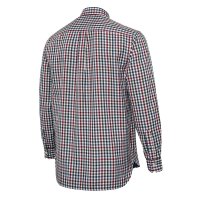 Ellis LS ing - White & Bordeaux Check
